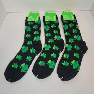 Shamrock Clover Socks NWT Lot of 3 Pair Perfect for St. Patricks Day